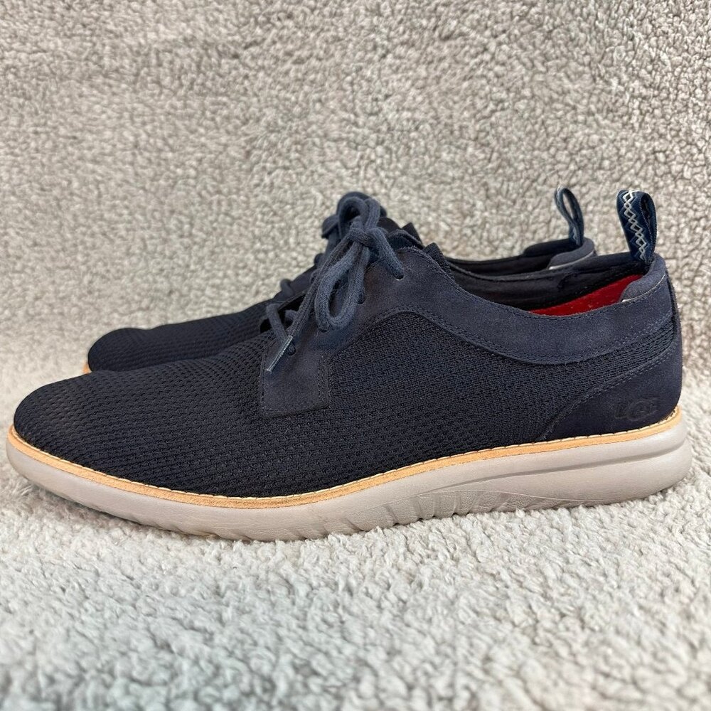 Ugg Union Derby Hyperweave Men’s 12 Navy Blue Casual Athletic lace‎ up Shoes